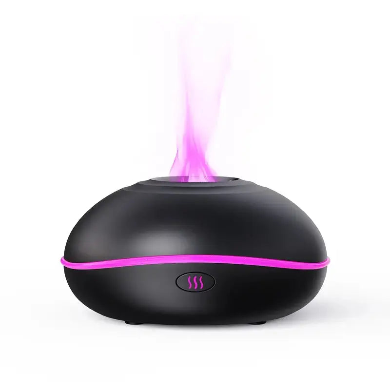 AuraFlame – Modern Aroma Diffuser with Atmospheric Flame Light