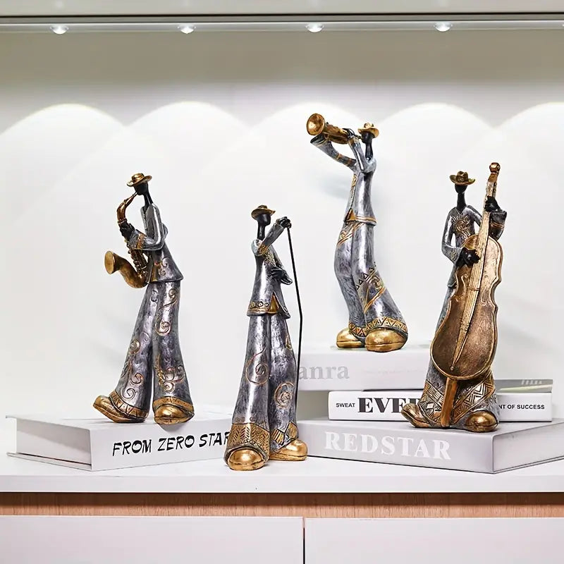 Jazz Vibes – Figurines of a Rhythmic Jazz Ensemble