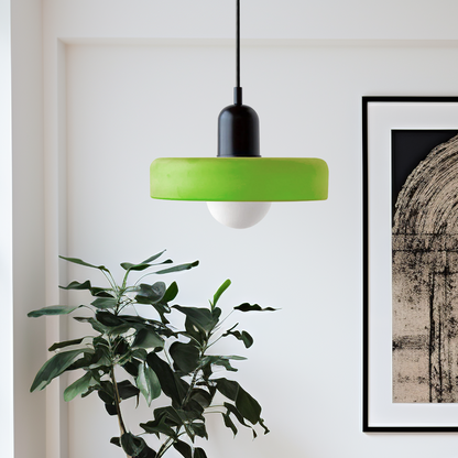 Vibrant Colored Glass Pendant Lamp by BauLume
