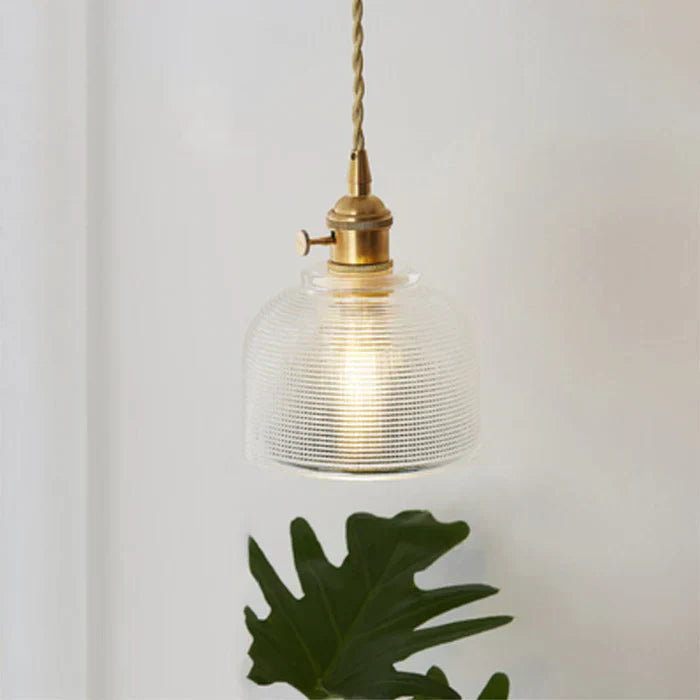 OpulentGlow Glass Pendant Lamp - Elegant Modern Ceiling Light