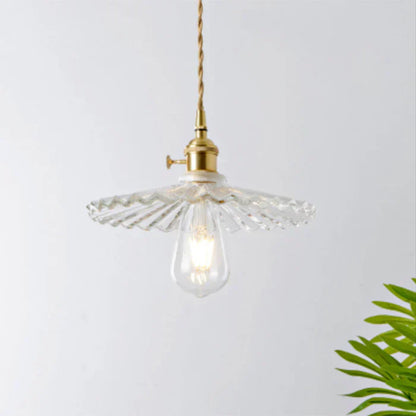 OpulentGlow Glass Pendant Lamp - Elegant Modern Ceiling Light