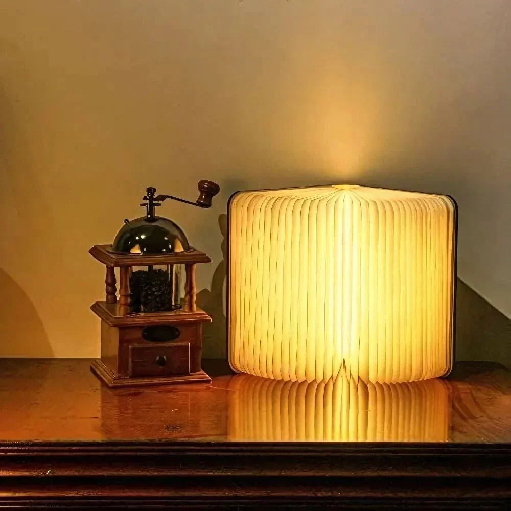 Foldable Book LED Lamp - 360° Rechargeable Ambient Light