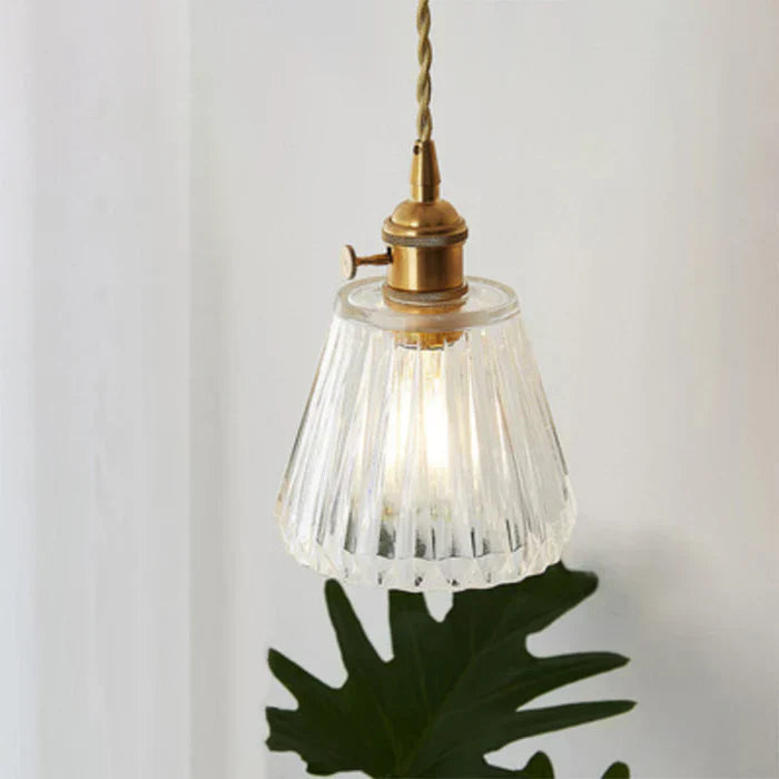 OpulentGlow Glass Pendant Lamp - Elegant Modern Ceiling Light