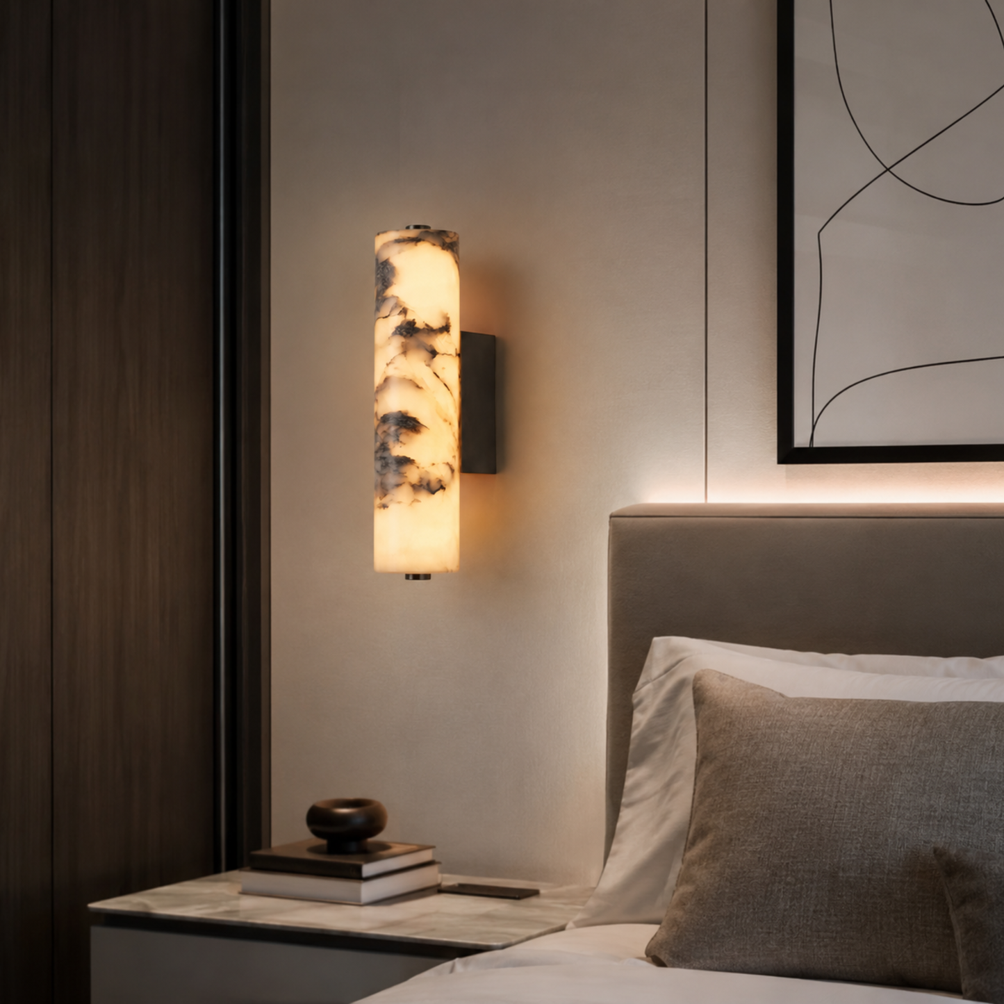 Nero Marble Wall Light - Sleek, Modern Marble Wall Lamp