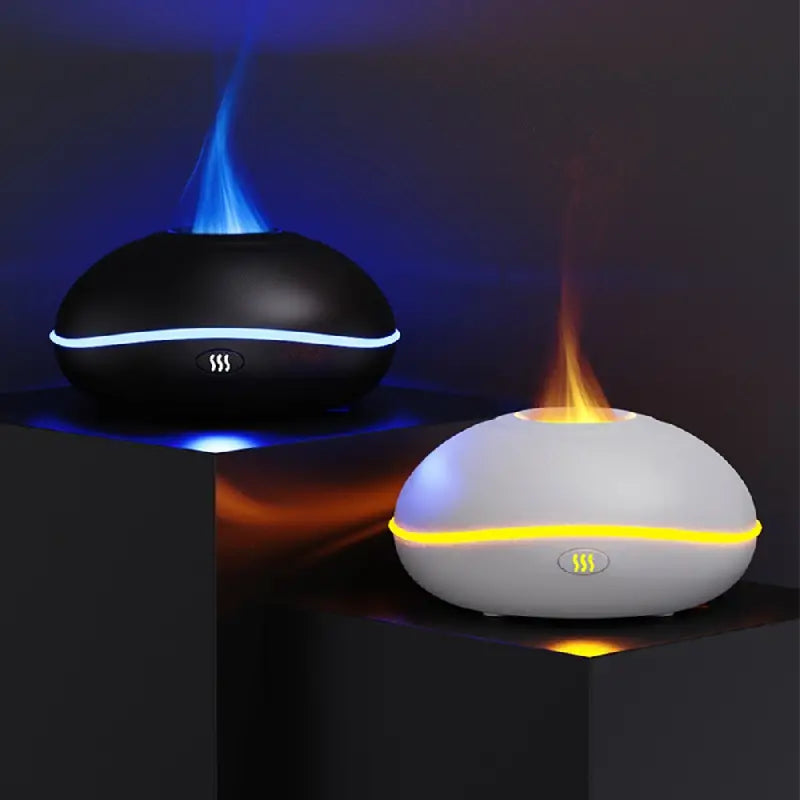 AuraFlame – Modern Aroma Diffuser with Atmospheric Flame Light