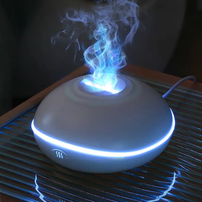 AuraFlame – Modern Aroma Diffuser with Atmospheric Flame Light