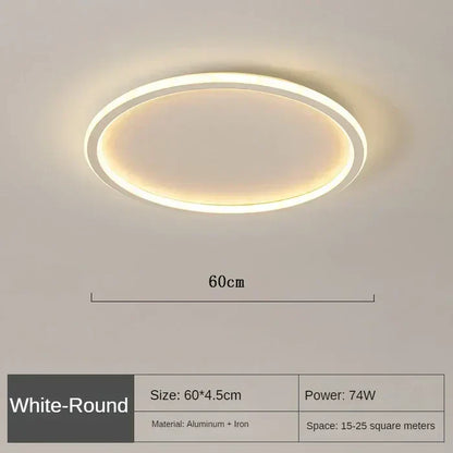 AuroraSphere Scandinavian Round Ceiling Light - Elegant Nordic Design