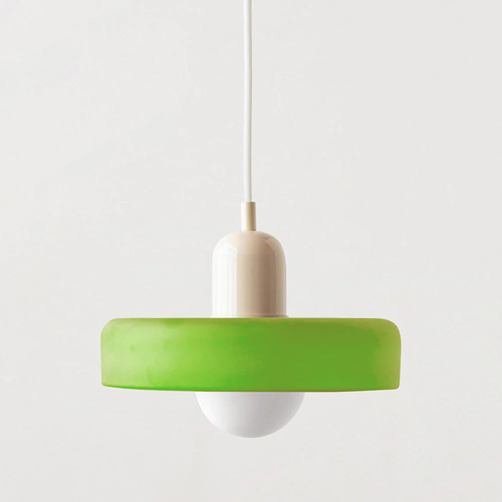 Vibrant Colored Glass Pendant Lamp by BauLume