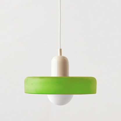 Vibrant Colored Glass Pendant Lamp by BauLume