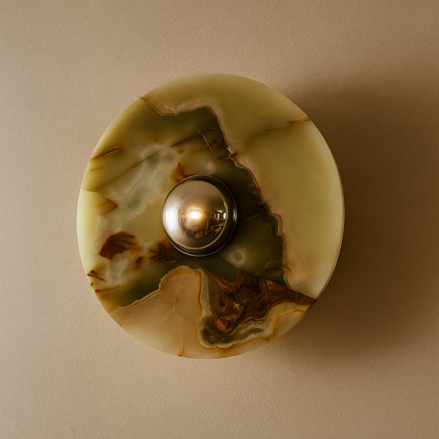 Auralis Jade Wall Sconce - Elegant Jade Glass Wall Light