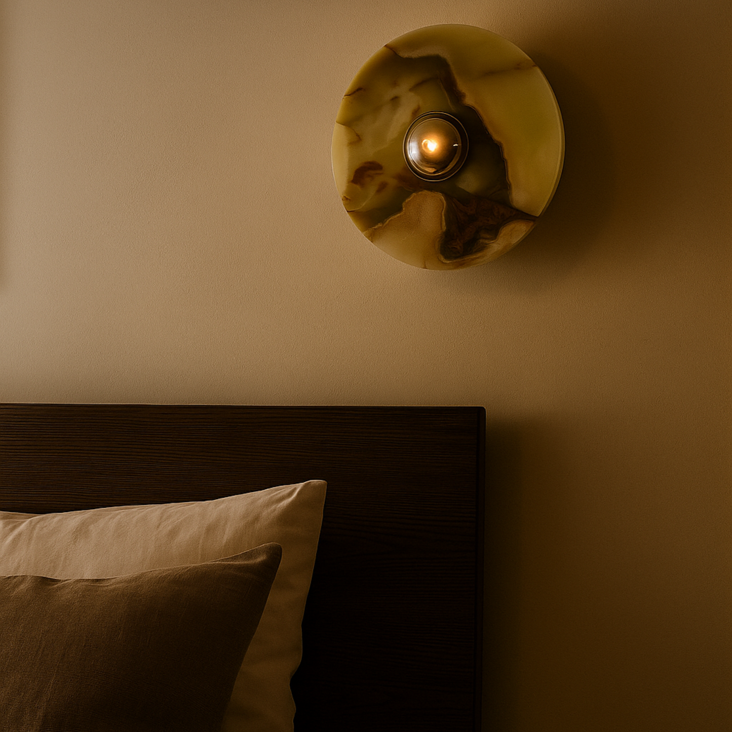 Auralis Jade Wall Sconce - Elegant Jade Glass Wall Light