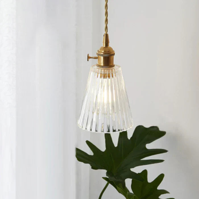 OpulentGlow Glass Pendant Lamp - Elegant Modern Ceiling Light