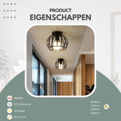 ForgeLight Open-Design Industrial Ceiling Light — Trendy, Modern Ceiling Fixture