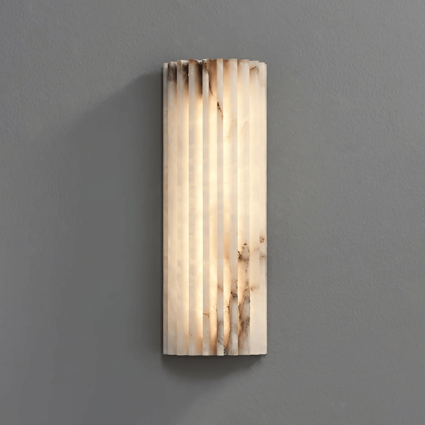 Auralis Solara Marble Wall Sconce - Elegant Marble Accent Lighting