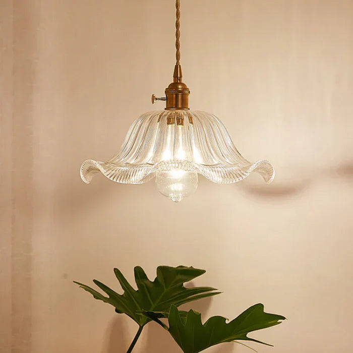 OpulentGlow Glass Pendant Lamp - Elegant Modern Ceiling Light