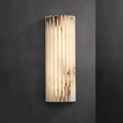 Auralis Solara Marble Wall Sconce - Elegant Marble Accent Lighting