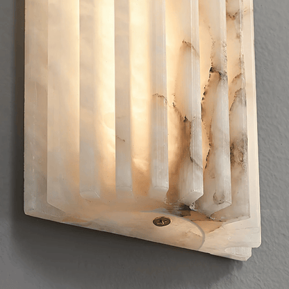 Auralis Solara Marble Wall Sconce - Elegant Marble Accent Lighting
