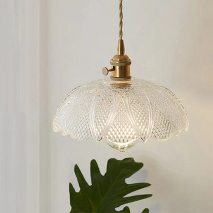 OpulentGlow Glass Pendant Lamp - Elegant Modern Ceiling Light