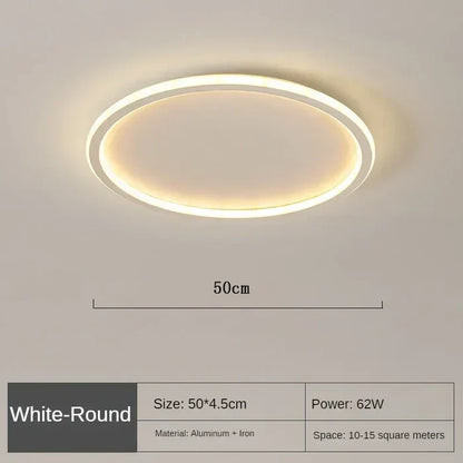 AuroraSphere Scandinavian Round Ceiling Light - Elegant Nordic Design