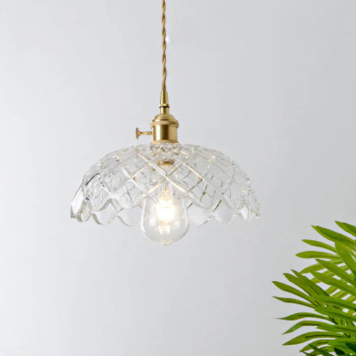 OpulentGlow Glass Pendant Lamp - Elegant Modern Ceiling Light