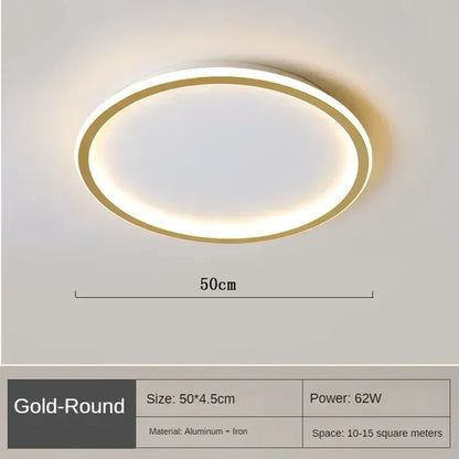 AuroraSphere Scandinavian Round Ceiling Light - Elegant Nordic Design