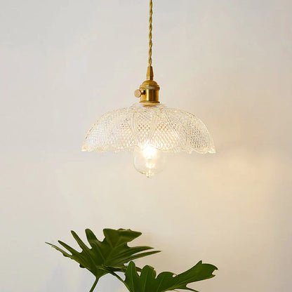 OpulentGlow Glass Pendant Lamp - Elegant Modern Ceiling Light