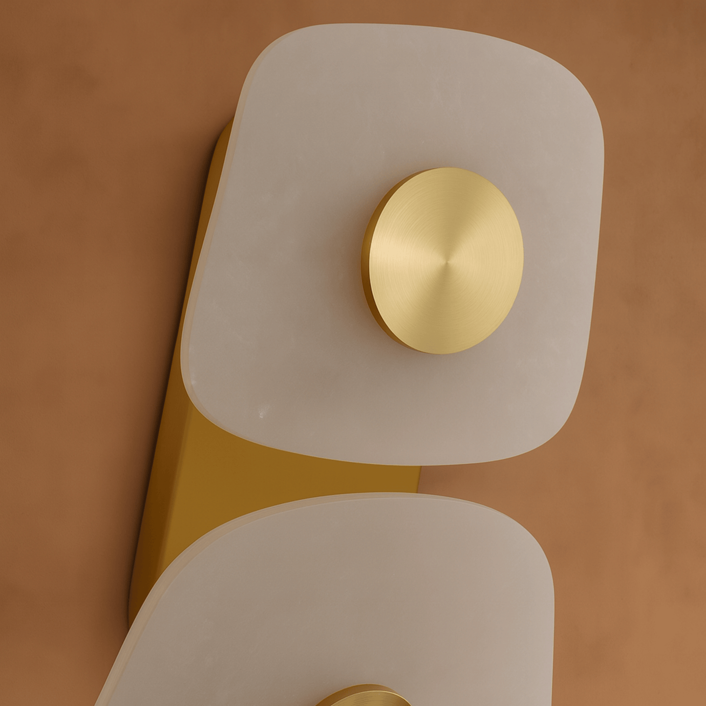 Marbelle LED Marble & Brass Trio Wall Sconce