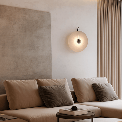 Lunaro Marble Wall Lamp - Elegant Marble Wall Sconce for Modern Interiors