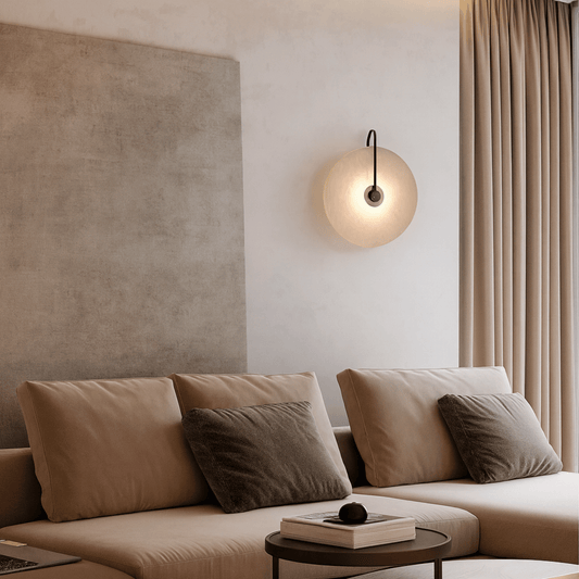 Lunaro Marble Wall Lamp - Elegant Marble Wall Sconce for Modern Interiors