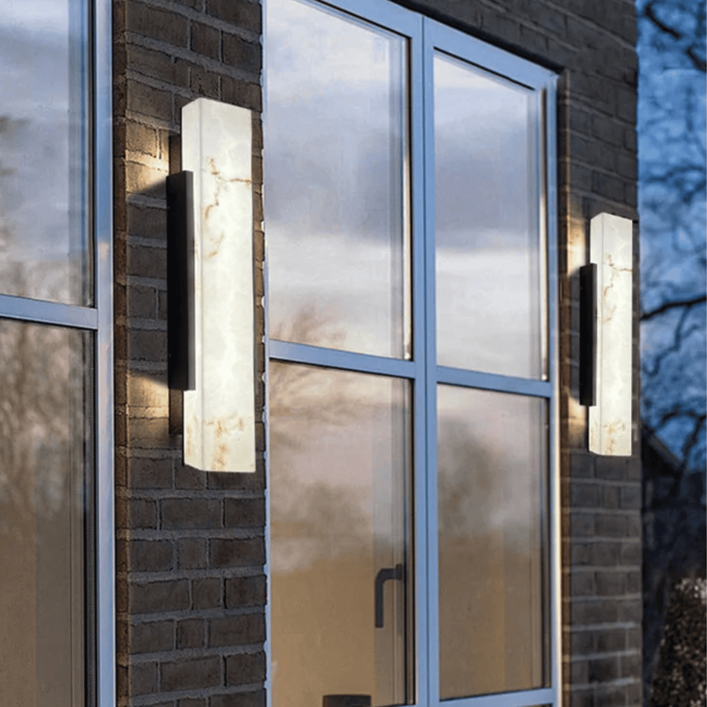 LumoMarble Outdoor Waterproof LED Wall Light – Weatherproof Exterior Wall Lantern