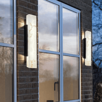 LumoMarble Outdoor Waterproof LED Wall Light – Weatherproof Exterior Wall Lantern