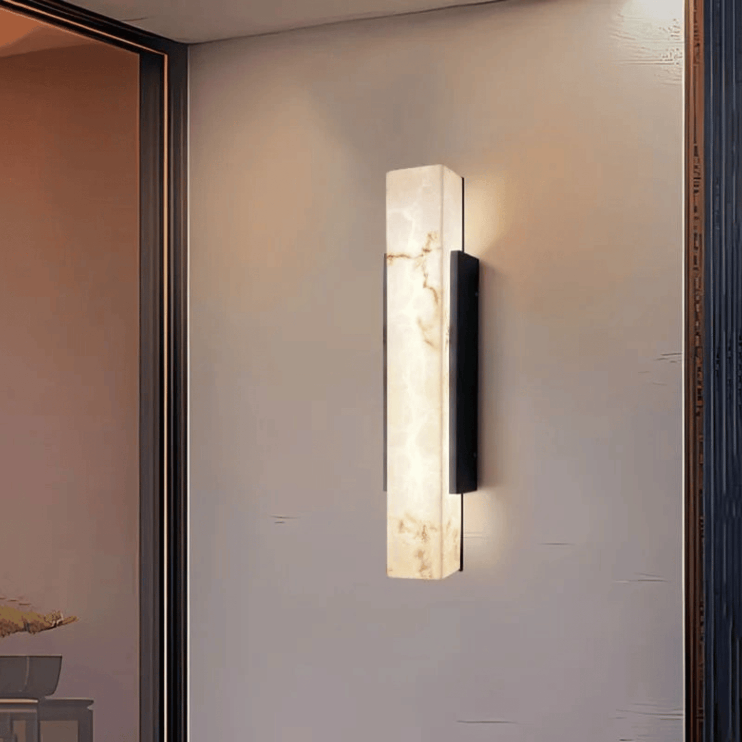 LumoMarble Outdoor Waterproof LED Wall Light – Weatherproof Exterior Wall Lantern