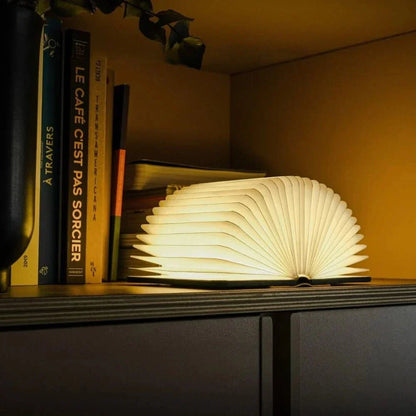 Foldable Book LED Lamp - 360° Rechargeable Ambient Light