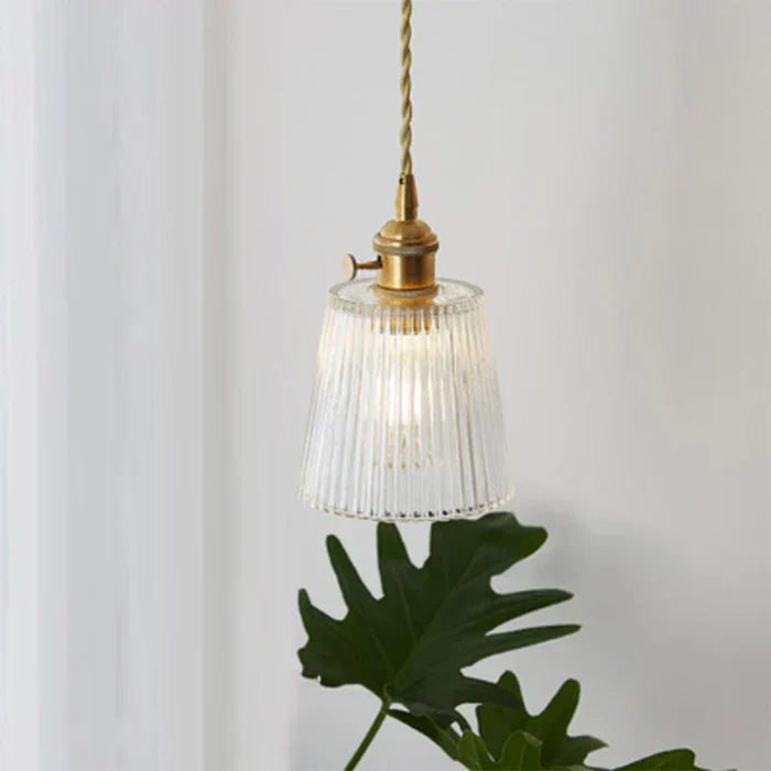 OpulentGlow Glass Pendant Lamp - Elegant Modern Ceiling Light