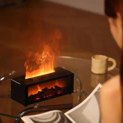 GlowAura – Luxury Aroma Diffuser with Enchanting Flame Effect