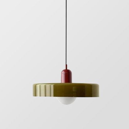 Vibrant Colored Glass Pendant Lamp by BauLume