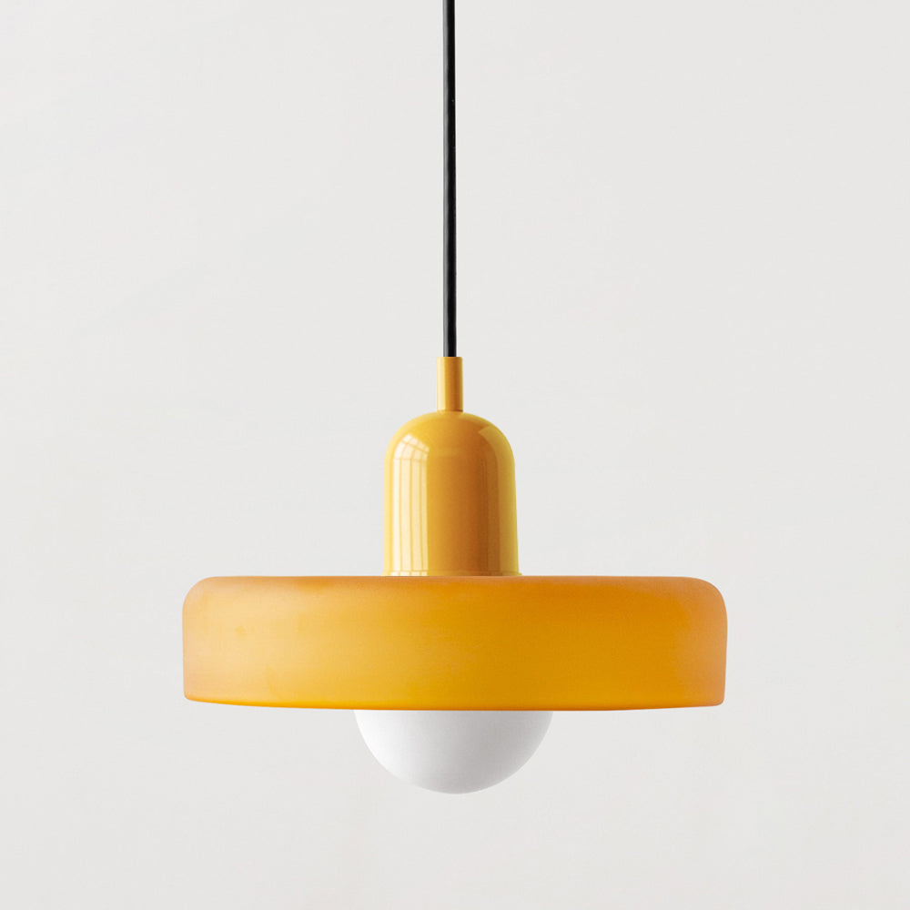 Vibrant Colored Glass Pendant Lamp by BauLume