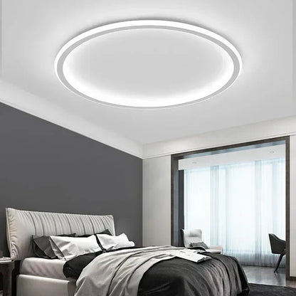 AuroraSphere Scandinavian Round Ceiling Light - Elegant Nordic Design