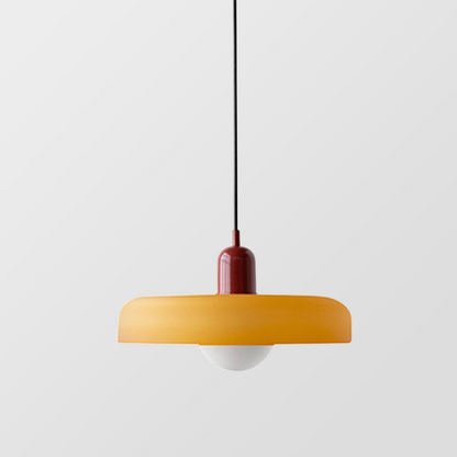 Vibrant Colored Glass Pendant Lamp by BauLume