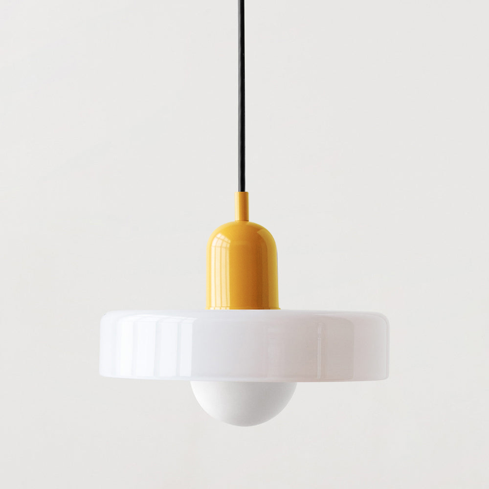 Vibrant Colored Glass Pendant Lamp by BauLume