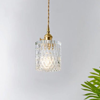 OpulentGlow Glass Pendant Lamp - Elegant Modern Ceiling Light