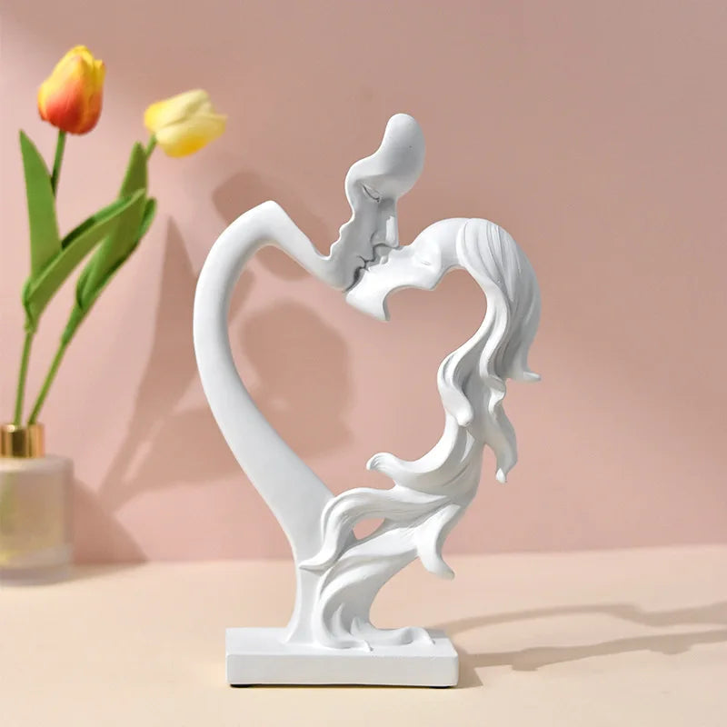 AmourLigne – Romantic Resin Table Decoration with Abstract Elegance for Stylish Interiors