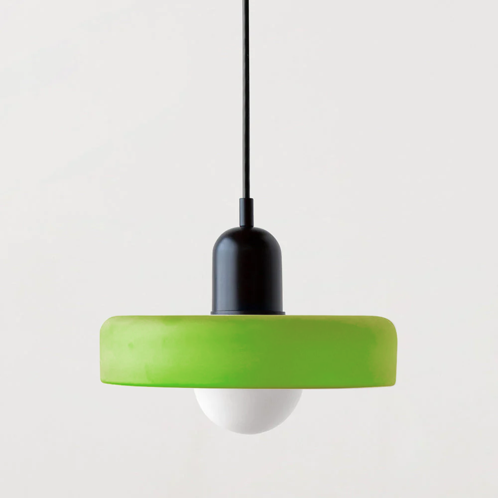 Vibrant Colored Glass Pendant Lamp by BauLume