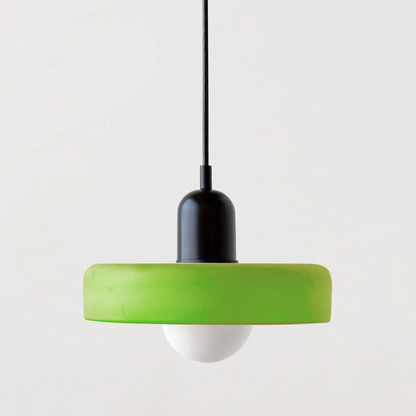 Vibrant Colored Glass Pendant Lamp by BauLume