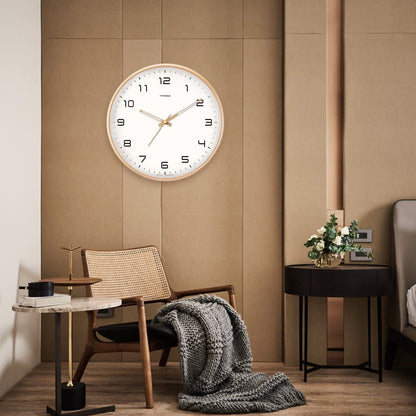 TimberTime - Silent Wooden Wall Clock