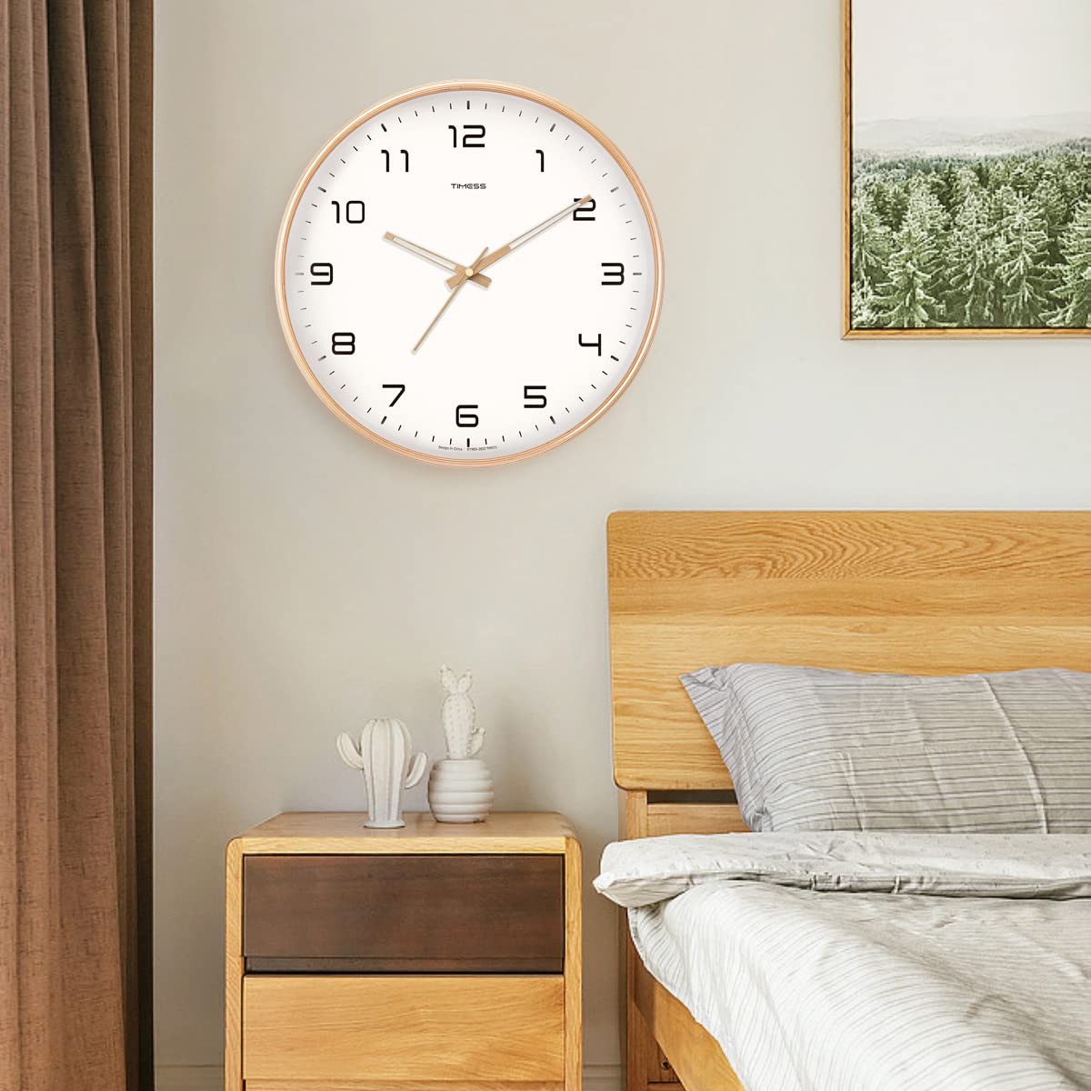 TimberTime - Silent Wooden Wall Clock