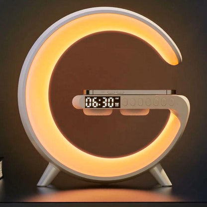 LED Desk Lamp with Wireless Charger - Modern Bedside Light