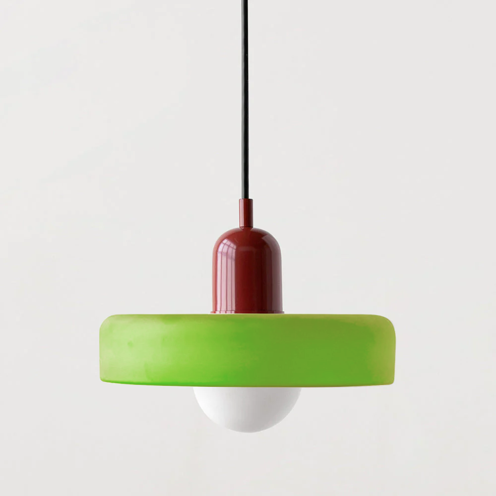 Vibrant Colored Glass Pendant Lamp by BauLume