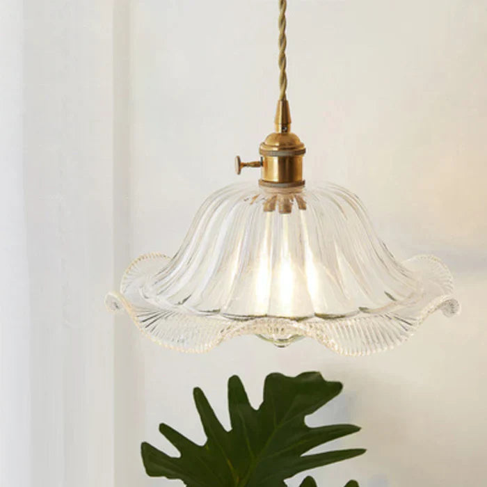 OpulentGlow Glass Pendant Lamp - Elegant Modern Ceiling Light