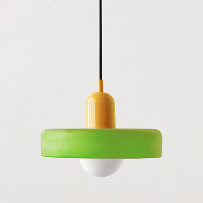 Vibrant Colored Glass Pendant Lamp by BauLume